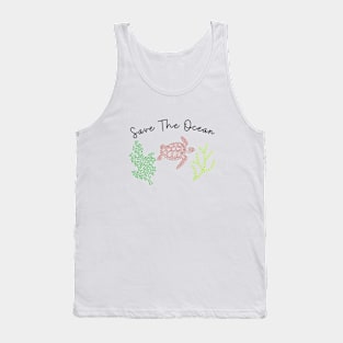 save the ocean Tank Top